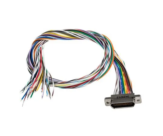 63-4890-82 AV Cable 25 Way Female Micro D-Sub to Free End Free End MWDM2L-25S-6E5-18