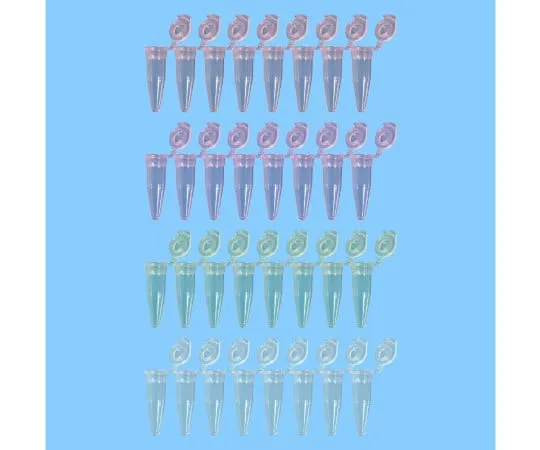 63-2982-02 PCR 8-strand Tube (with Cap) 4 colors MIX 0.2ml 72.991.992