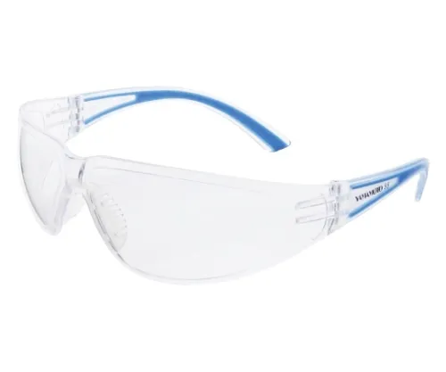 61-0176-96　［Discontinued］2 Eyes Type Protection Glasses Yx-55 Clear/Blue　YX-55