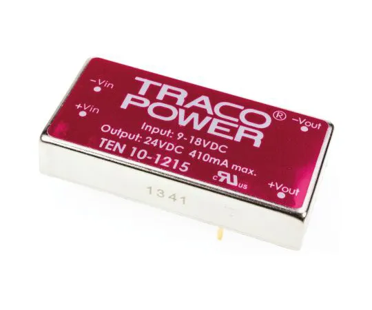 63-4742-65 TRACOPOWER TEN 10 10W Isolated DC-DC Converter Through Hole, Voltage in 9 → 18 V dc, Voltage out 24V dc TEN 10-1215