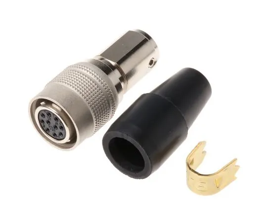 63-4861-40 Hirose HR10 Series, 10 Pole Cable Mount, with Female Contacts HR10A-10P-10S(73)