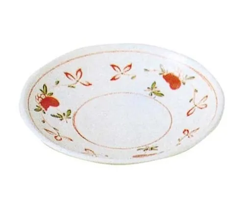 61-6834-40 Melamine Japanese Dishes Red Picture Plate AK-20A 2116700