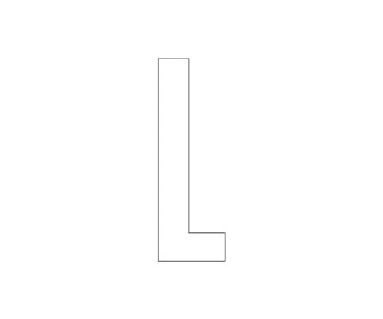62-6107-07 Road Indicator Sheet Alphabet L 120 x 60 White 835-076W