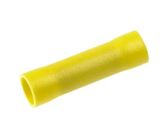 63-4891-43 RS PRO Butt Wire Splice Connector, Yellow, Insulated, Tin Plated 12 → 10 AWG 613-9766