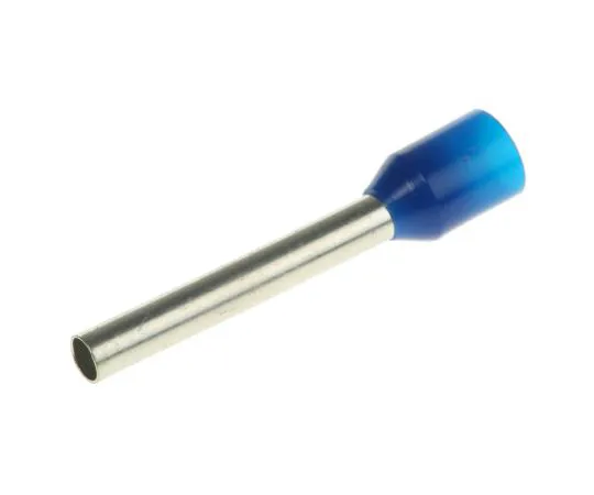 63-4759-75 RS PRO Insulated Crimp Bootlace Ferrule, 18mm Pin Length, 2.6mm Pin Diameter, 2.5mm² Wire Size, Blue 311-7943