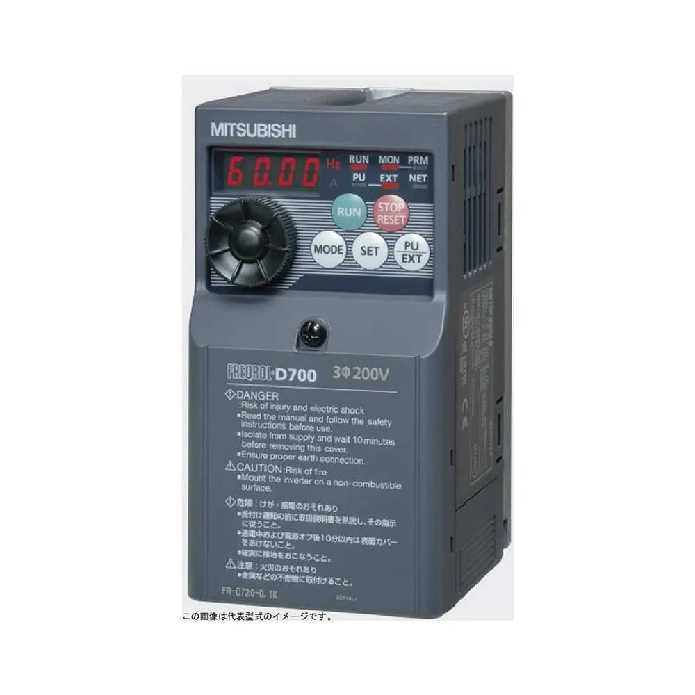 61-3561-63 General-Purpose Inverter FREQROL-D700 Series 200 - 240V 0.8A FR-D720-0.1K