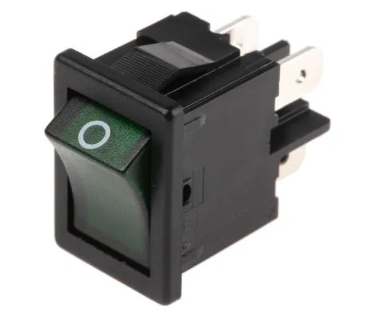 63-4685-61 Marquardt Illuminated Double Pole Single Throw (DPST), Latching Rocker Switch Panel Mount 1855.1108