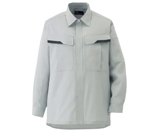65-1276-70 Work Clothes, VERDEXCEL Long Sleeve Shirt Silver Gray SS VES261-UE-SS VES261-UE-SS