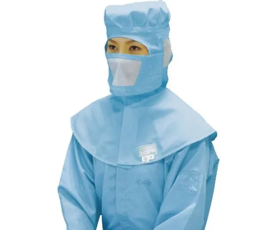 61-3233-08　［Discontinued］Face Mask (Chemical Recycling yarn, For Clean Room) Blue-F　BSC-34320E-B-F