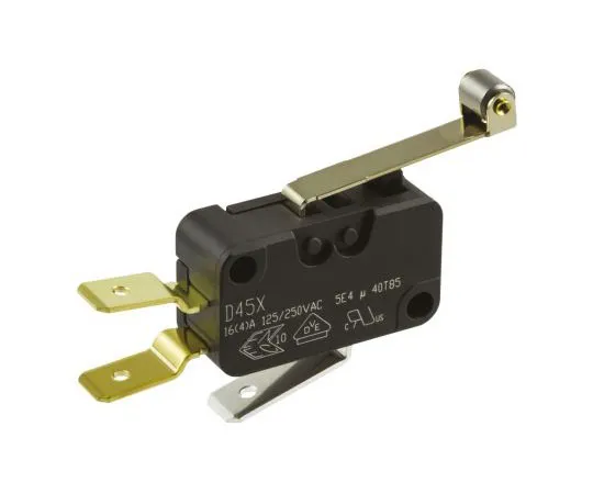63-4699-50 SPDT-NO/NC Roller Lever Microswitch, 16 A @ 250 V ac D459-V3RD