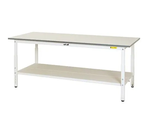 61-3741-44　［Discontinued］Work Table 150 Series Height Adjustment Type H600 - H900mm with Double-Sided Shelf Board　SUPA-660TT-WW