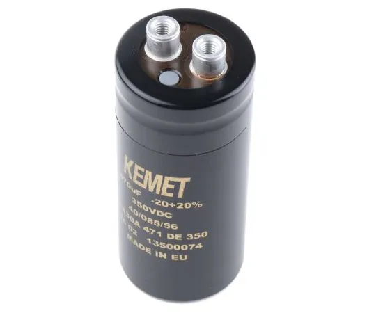 63-4778-22 KEMET 470μF 350V dc Aluminium Electrolytic Capacitor, Chassis Mount 36 x 82mm +85°C 36mm 82mm ALS30A471DE350