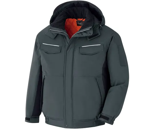 65-1321-84 VERDEXCEL Cold Protection Waterproof Blouson Charcoal Gray x Black S VE1051-UE-S VE1051-UE-S