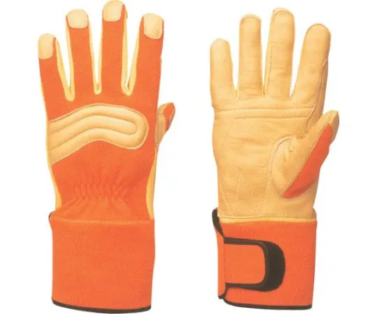 64-6746-04 KC-60 Fire Service Ceramic Leather Gloves Orange LL KC60-OLL