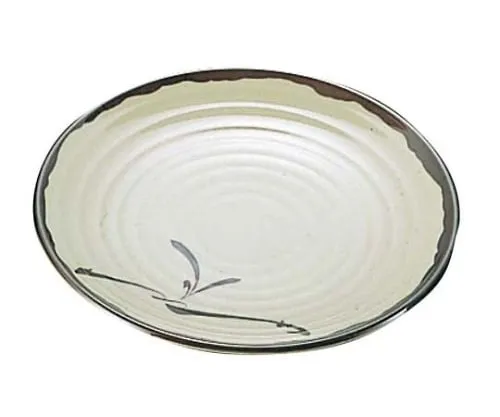 61-6834-22 Melamine Japanese Crockery Oribe Round Plate Large OB-12 2436500