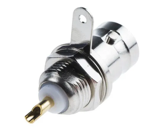 63-4874-89 RS Pro Straight 75Ω Panel Mount Bulkhead Fitting BNC Connector, jack, Nickel, Solder Termination 546-4904