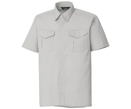 65-1288-20 Work Clothes, Male/Female Pair Short Sleeve Shirt Silver Gray SS GS351-UE-SS GS351-UE-SS