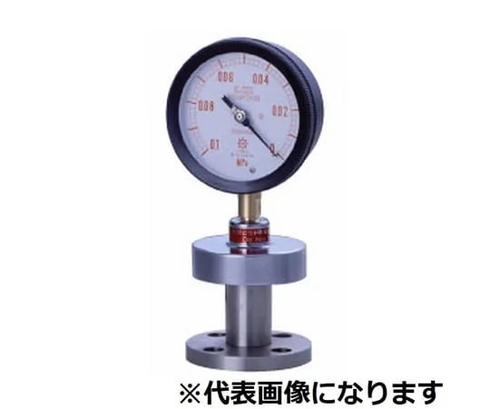 65-3630-12 Diaphragm Type Pressure Gauge Flange Type Diaphragm SUS316L Sealed Liquid Silicon A Type φ100 76φ 0.1~-0.1 PK-5AU100JIS10K-15ARF0.1-0.1MPAS25CSUS304
