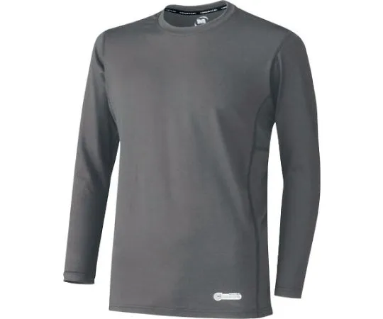 67-3134-76 Unisex Innerwear Long Sleeve Cool Core T-Shirt Top Gray M VEC211-UE-M
