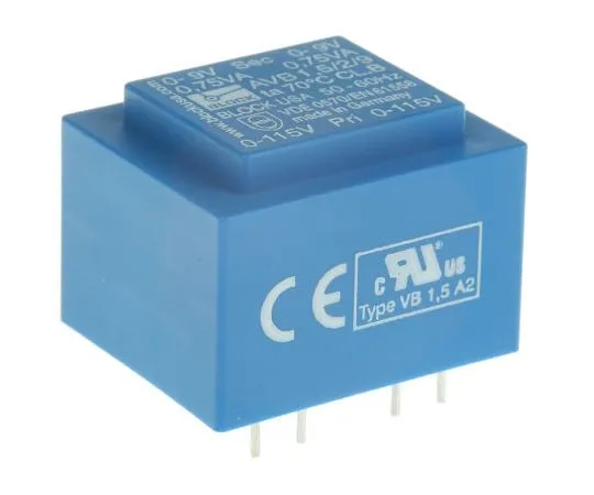63-4931-53 9V ac 2 Output Through Hole PCB Transformer, 1.5VA AVB1.5/2/9