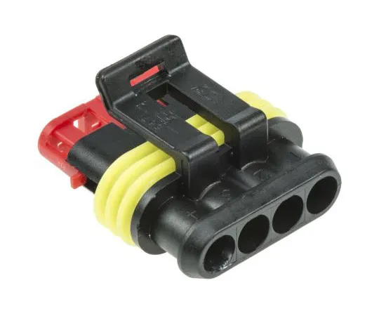 63-4760-48 TE Connectivity AMP Superseal 1.5 Male Connector Housing, 6mm Pitch, 4 Way, 1 Row 282088-1