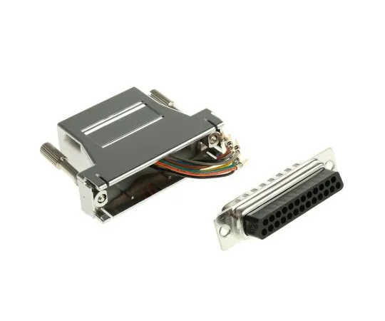 63-4775-05 RS PRO 25 Way D-Sub Plug/RJ45 Socket Adapter, Shielded 370-5196