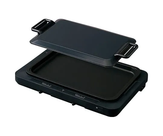 4-2706-11　［Discontinued］Left/right temperature adjustment hot plate flat plate black　WHP-021-B