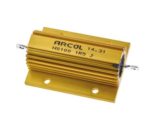 63-4746-57 Arcol HS100 Series Aluminium Ho***d Axial Wire Wound Panel Mount Resistor, 1.5Ω ±5% 100W HS100 1R5 J