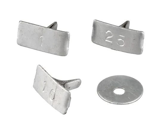 4-2039-01　［Discontinued］Animal ear tag (Made of Aluminum) with 100 pieces　10806-296