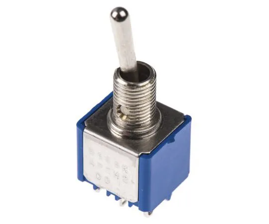 63-4732-93 APEM Double Pole Single Throw (DPST) Toggle Switch, Latching, Panel Mount 5646AK