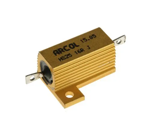 63-4891-99 Arcol HS25 Series Aluminium Ho***d Axial Wire Wound Panel Mount Resistor, 16Ω ±5% 25W HS25 16R J