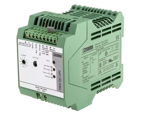 63-4927-64 Phoenix Contact MINI-DC-UPS/12DC/4 UPS Uninterruptible Power Supply, 12V dc Output, 4A 2866598