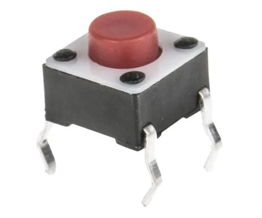 63-4815-48 Red Button Tactile Switch, Single Pole Single Throw (SPST) 50 mA @ 24 V dc 1.4mm 1825910-7