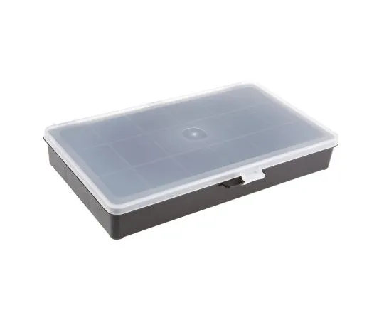 63-4896-39 Raaco 18 Cell Black PP Compartment Box, 41mm x 271mm x 173mm 132459