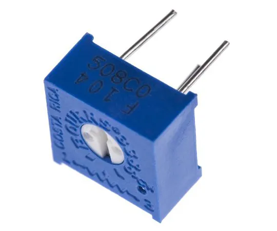 63-4851-59 100kΩ Through Hole Trimmer Potentiometer 0.5W Top Adjust Bourns 3386 Series 3386F-1-104LF