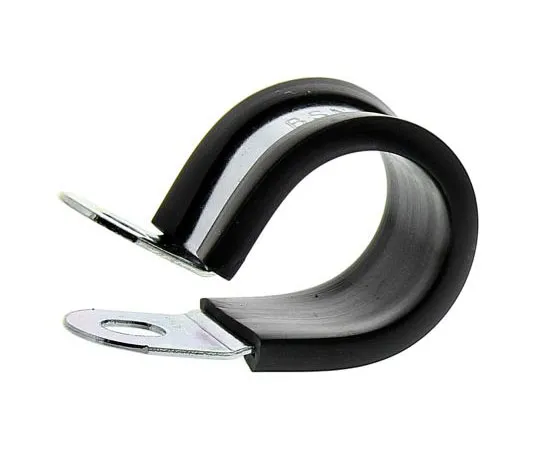 63-4718-67 RS Cable Clip Black Screw Plated Steel P Clamp, 16mm Max. Bundle 186-5381