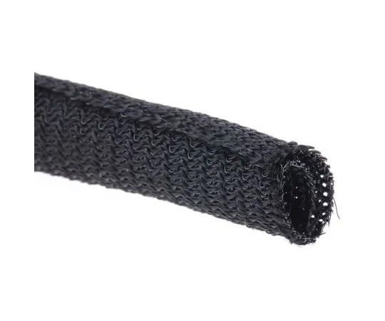 63-4932-86 RS Pro Braided PET Black Cable Sleeve, 10mm Diameter, 3m Length 668-1273
