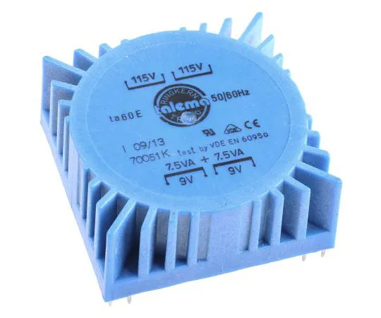 63-4735-87 2 Output Toroidal Transformer, 15VA, 2 x 9V ac 70051K