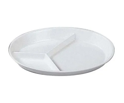 61-6840-91 Melamine School Dish Small Balance Vegetable Plate, 3 Pieces, No. 55 White 2455900