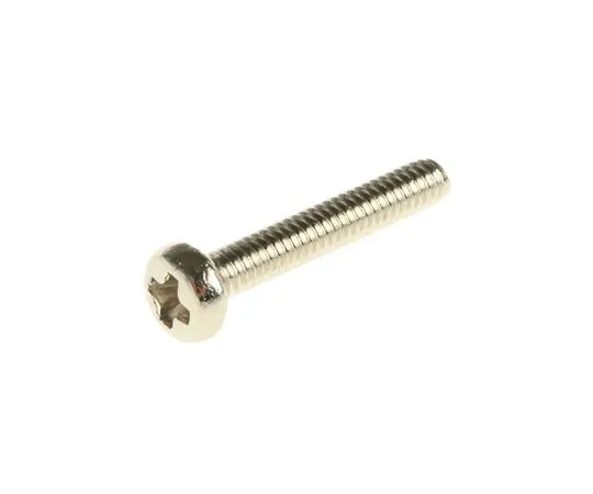 63-4816-44 RS, M2 Pan Head, 12mm Brass Cross Nickel Plated0.4 483-0035