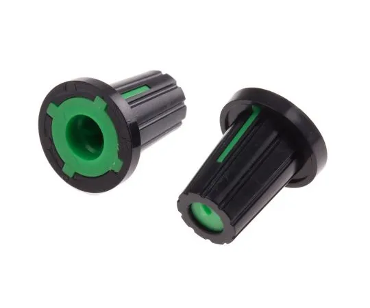 63-4805-61 RS Pro Potentiometer Knob, Push-On Type, 17mm Knob Diameter, Black, D Shaped Shaft Type, 6mm Shaft 467-6061