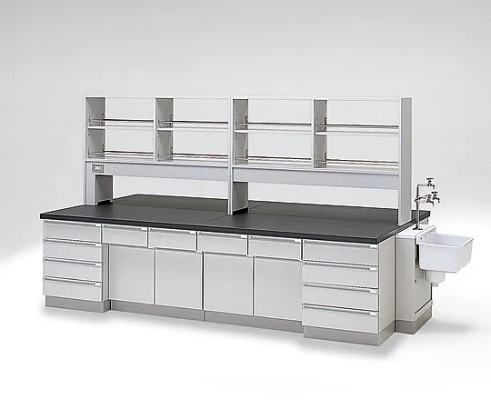 3-5682-01　［Discontinued］Central Laboratory Bench Wooden Type 1800 x 1500 x 800/1800　SAL-1815