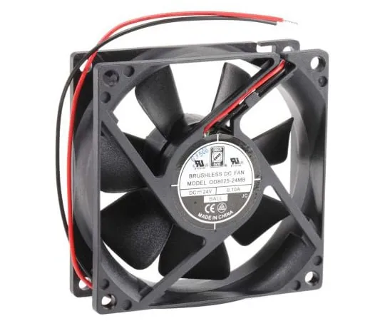 63-4867-63 RS PRO Axial Fan, 80 x 80 x 25mm, 31cfm, 1.67W, 24 V dc 541-5299