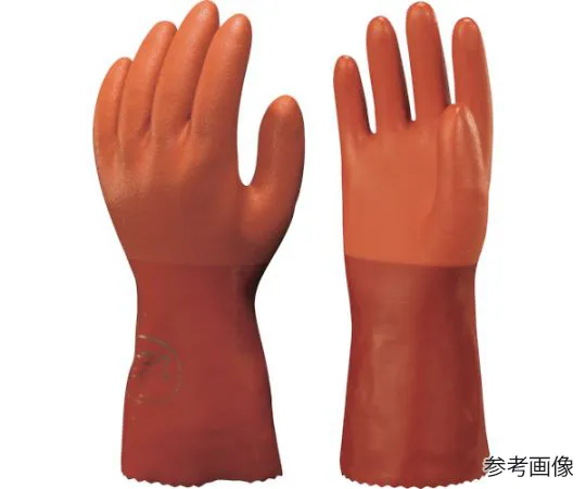 67-6859-51 PVC Gloves No620 New Long Vinyl Robe Orange M Size NO620-M
