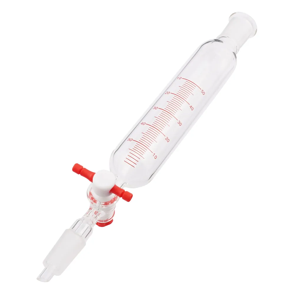 4-476-01　［Discontinued］Cylindrical Separatory Funnel (PTFE Cock) 60mL