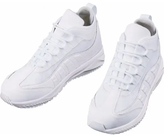 64-0984-38 Safety Shoes Middle Cut White 25.0 cm S1193