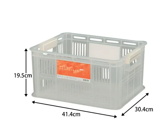 61-0422-44　［Discontinued］Mesh Container BMC-18 Clear/White　237099/BMC-18