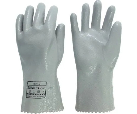 67-3143-69 Solvent Resistant, Oil and Fat Compatible Gloves Benkei 3 Type B with Anti-Slip L CD4047000430