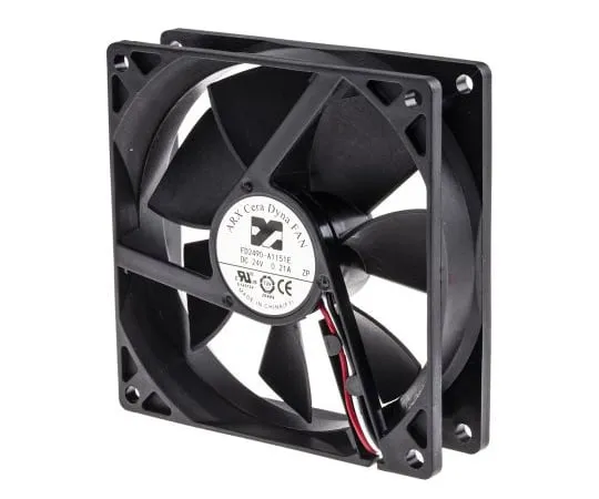 63-4830-92 ARX CeraDyna Series Axial Fan, 92 x 92 x 25mm, 108.2m³/h, 4.32W, 24 V dc FD2490-A1151E2AL