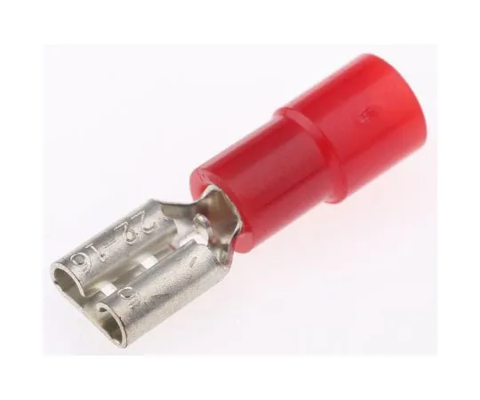 63-4891-48 RS PRO Red Insulated Crimp Receptacle, 4.75 x 0.5mm, 0.5mm² to 1.5mm², 22AWG to 16AWG 613-9845